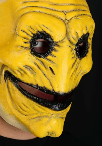 Vista 4 de Máscara de Látex Smiley para Adultos Multicolor