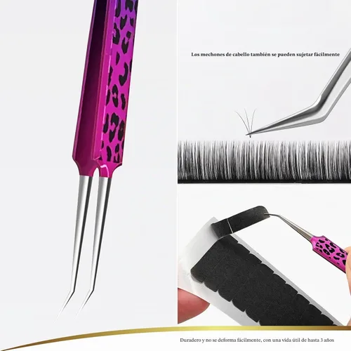 Vista 3 de EHDIS Pestañas de cinta de extensión de cabello, 6 hojas de cinta de repuesto de doble cara, cintas adhesivas de extensión de cabello