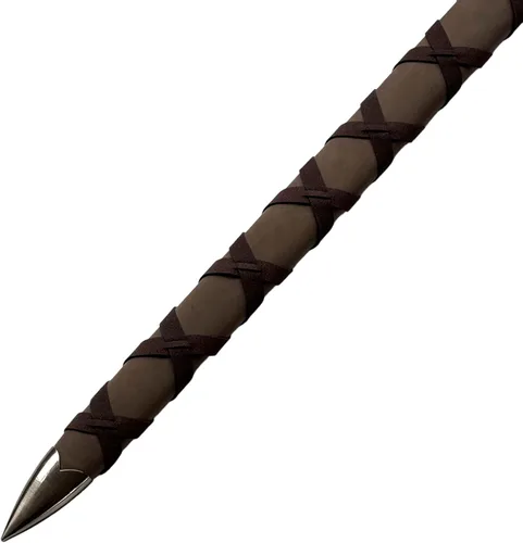 Vista 5 de Geralt - Espada de acero plateado de 50 pulgadas, espada de lobo blanco, espada larga medieval de fantasía, acero inoxidable 2CR13 con una placa