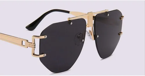 Vista 6 de mincl Gafas de sol con visera retro vintage 2019 de gran tamaño, unisex, a prueba de viento, gafas de sol con marco grande