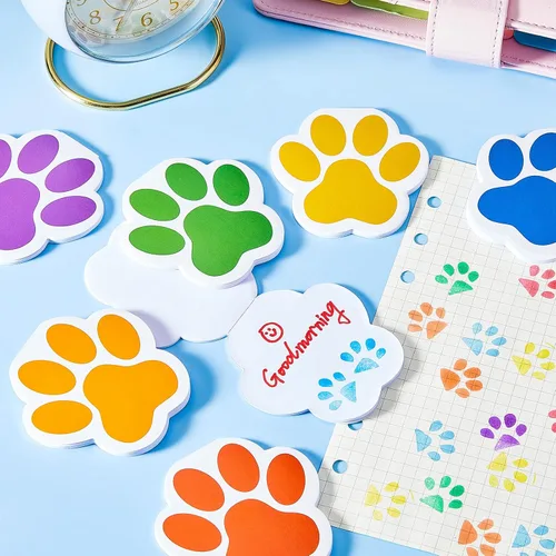 Vista 7 de Chinco 24 Pcs Dog Party Favors Dog Notebook Paw Print Note Puppy Paw Pads Colorful Notepads Gift Filled for Animal Lovers Kids School Classroom