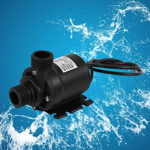 Vista 6 de Sumergible DC 24V Bomba de circulación de agua caliente Energía Solar Motor sin escobillas Acuario Sumergible 800L Bombas de agua de energía