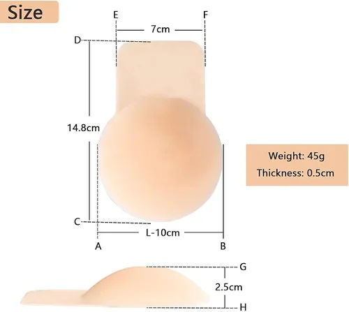 Vista 7 de Sujetador adhesivo de silicona reutilizable sin tirantes sujetador adhesivo para pechos grandes sujetador adhesivo para mujeres para empujar hacia
