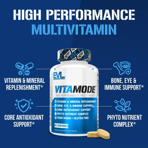 Vista 11 de EVL Advanced Daily Multivitamin - Multivitamínico diario avanzado para hombres con minerales esenciales, complejo de fitonutrientes y VitaMode
