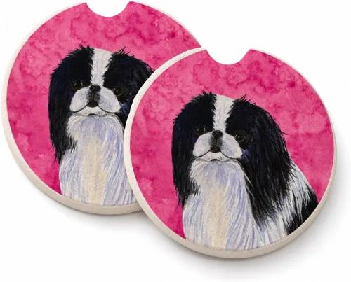 Vista 37 de Caroline's Treasures SS4767-BUCARC - Juego de 2 portavasos para automóvil, diseño de bulldog inglés, absorbentes para automóvil, portavasos