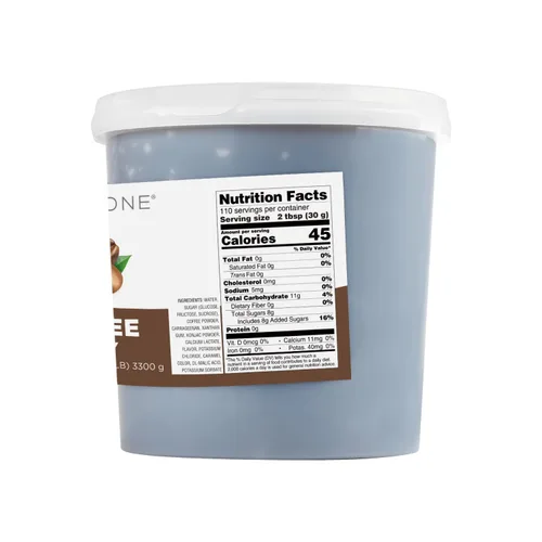 Vista 3 de Jalea, potenciador de postres y sensación sabrosa para bebidas, frasco de 8.5 lb