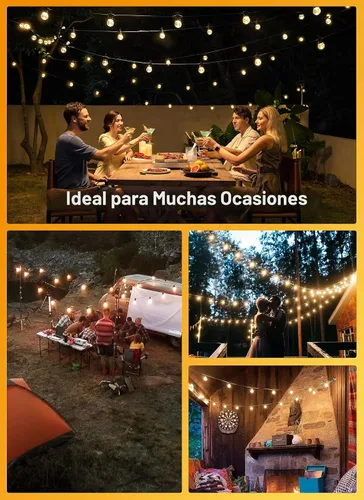 Vista 7 de Brightown Paquete de 10 bombillas LED G40 de repuesto, base E12, 2200K Luz LED