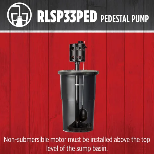Vista 14 de Red Lion Bomba de pedestal automática RL-SP33PED, 115V, 1/3 HP, 3300 GPH