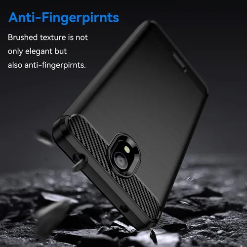 Vista 3 de Osophter Funda para Nokia C100 con 2 unids Protector de pantalla de absorción de golpes Flexible TPU Caucho Protector de teléfono celular para Nokia