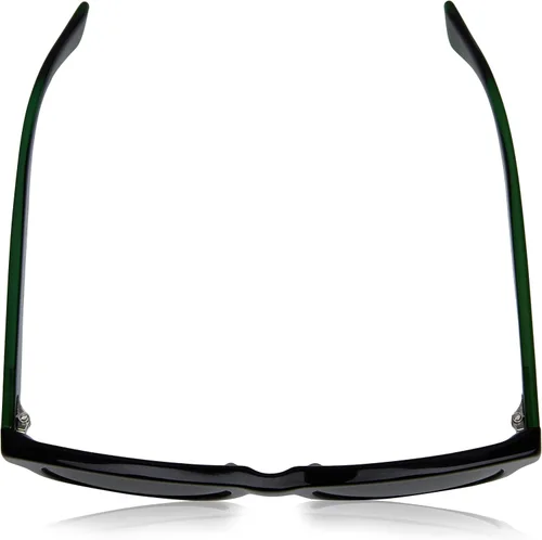 Vista 4 de Gucci GG0003S 002 Gg0003s lentes de sol cuadrados color negro brillante categoría 3 tamaño 52 NegroVerde