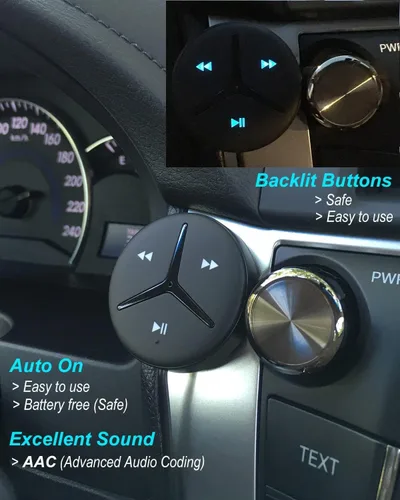 Vista 4 de Aston Innovations AAC - Adaptador auxiliar Bluetooth para coche, estéreo, hogar, estéreo, A2DP, transmisión, manos libres, hablar, aislador de ruido