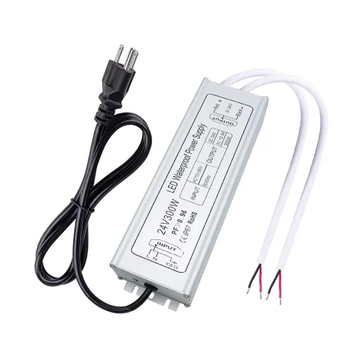 Vista 10 de inShareplus fuente de poder LED, 24V 40W IP67 impermeable para exteriores, transformador de bajo voltaje de CA 90-140V a CC 24V 1.7A, adaptador