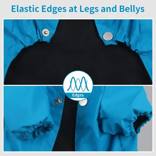 Vista 7 de JoyDaog Impermeable prémium para perro con capucha para perros extra pequeños, chaqueta impermeable para deportes al aire libre, impermeable
