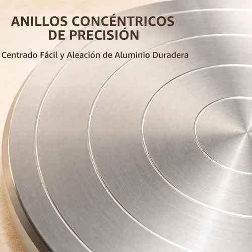 Vista 4 de Placa giratoria de cerámica de 5,9 pulgadas, rueda de bandas de aluminio