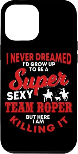 Vista 26 de Funny Team Roper Quote Rodeo Western Horse Roping Case para iPhone 17