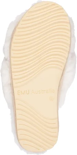 Vista 6 de EMU Australia Mayberry Crystal - Pantuflas de piel de oveja para mujer, talla 6, Natural