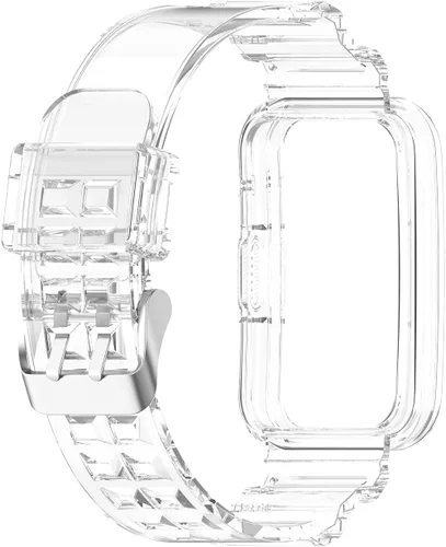 Vista 2 de TenCloud Paquete de 6 correas Jelly Watch con funda protectora, compatibles con Huawei Watch Fit 2/Watch Fit/Watch Fit New, TPU, 8.5 pulgadas