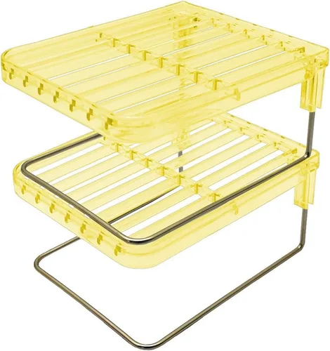 Vista 3 de Yamaken Industrial Petite Rack 2 Piezas, Amarillo