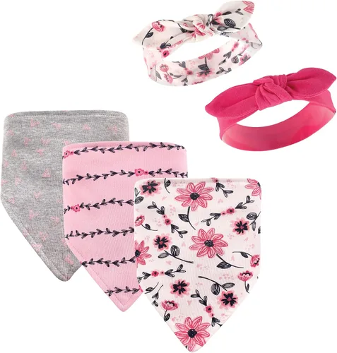 Vista 47 de Hudson Baby Conjunto de babero y diadema de algodón unisex para bebé Leopard Mamas Mini