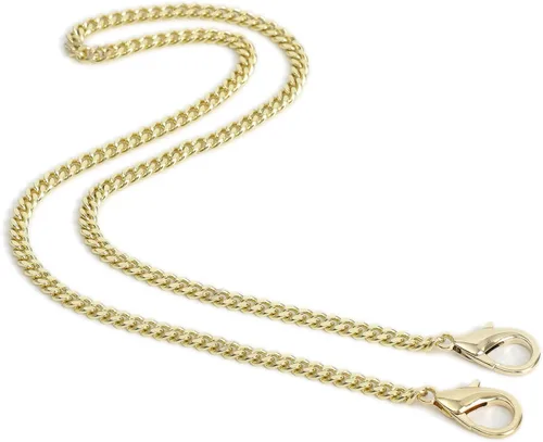 Vista 20 de Yichain Mini Linda Correa de Cadena de Bolso de Mano Correa de Repuesto para Bolso de Mano con Hombro Accesorios de Encanto (Oro Antiguo, 33 cm)
