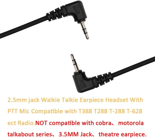 Vista 6 de Auricular de tubo acústico con micrófono PTT compatible con Uniden GMR 2 MOICO M880 T228 T328 T388 GMR5089-2CKHS GMR1636-2C Walkie Talkie Radio