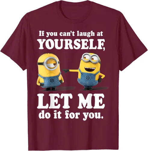 Vista 17 de Camiseta gráfica de Minions de Mi villano favorito: Ríete de ti mismo Negro