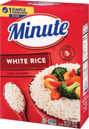 Vista 11 de Arroz blanco Minute, arroz blanco instantáneo para cenas rápidas, caja de 14 onzas Arroz precocido para comidas rápidas, microondas o estufa