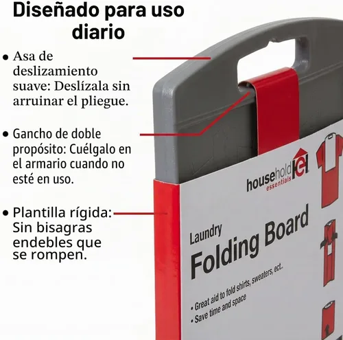 Vista 9 de Household Essentials 195 Tabla de Doblado de Camisas para Camisetas, Polos y Camisas de Vestir, Negro