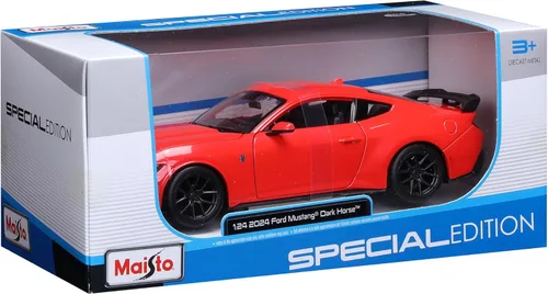 Vista 6 de Maisto 1:24 Edición Especial 2024 Ford Mustang Darkhorse, Azul Vapor