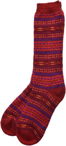 Vista 2 de Invisible World Calcetines de cabaña de alpaca para mujer, cálidos, acogedores, lindos