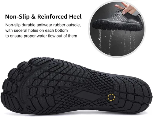 Vista 6 de Racqua Zapatos de agua descalzos deportivos para la playa, zapatos de natación para hombres y mujeres