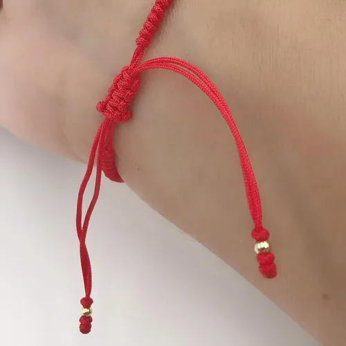 Vista 5 de Stylish Dainty Red String Bracelet with Cultured Freshwater Pearl for Women - Perfect Fashion Accessory
