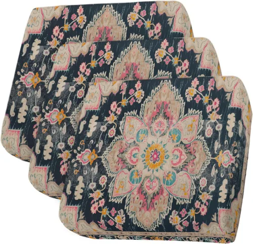 Vista 10 de Fundas de cojín elásticas multicolor para sofá, seccional, individual, en forma de T, funda para muebles con parte inferior elástica, estampado