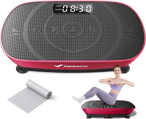 Vista 13 de MERACH Vibration Plate Exercise Machine, Whole Body Workout Equipment for Women, Bluetooth and Silicone Pedal, Vibration Plate with Auto Mode
