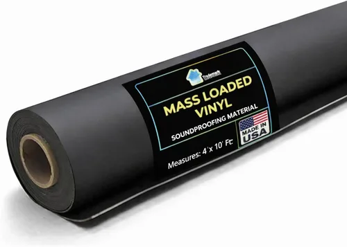 Trademark Soundproofing Vinilo cargado en masa MLV 1 libra - Barrera insonorizante MLV para barrera de sonido en pared - Aislamiento acústico - 4' x