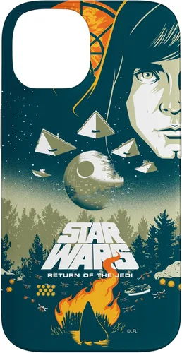 Vista 4 de Star Wars Funda con póster de película retro ilustrada con el regreso del Jedi para iPhone 17