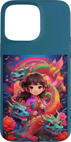 Vista 28 de Funda para iPhone 16 Chinese New Year of the Dragon 2024 Anime
