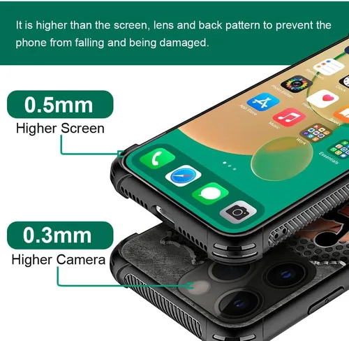 Vista 3 de Funda compatible con iPhone 15/14 Pro Max 15/14 Plus/15 14 13 12 11 Pro Max Mini/Xs X Max Xr/7 8 Plus SE2, personalizada, número de nombre