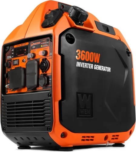 Vista 9 de WEN Generador inversor portátil de 3600 vatios, listo para RV, silencioso y ligero con apagado de combustible (56360i)