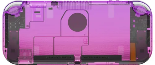 Vista 4 de eXtremeRate Gradient Translucent Purple Rose Red DIY Replacement Shell for Nintendo Switch Lite, NSL Handheld Controller Housing wScreen Protector