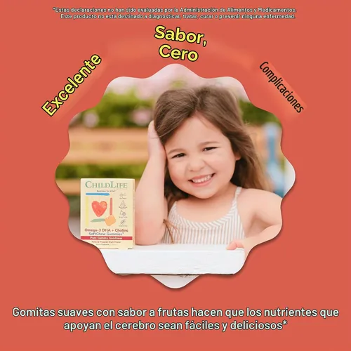 Vista 7 de ChildLife Essentials Gomitas SoftChew Omega-3 DHA + colina, 27 tabletas