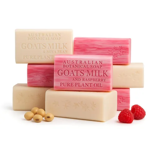 Vista 16 de Jabón de leche de cabra y miel de Manuka de Australian Botanical Soap de 6.6 OZ, barras triple molidas hechas con una base de jabón natural
