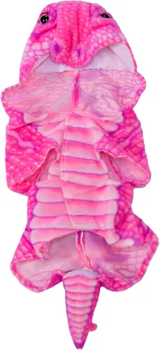 Vista 4 de Rubie's Pink Dino - Sudadera con capucha para mascotas, talla S