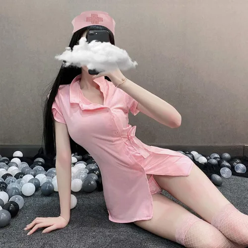 Vista 4 de Yameidie Lencería sexy para mujer disfraz de enfermera de anime disfraz de enfermera vestido de médico ropa de noche sexy para cosplay