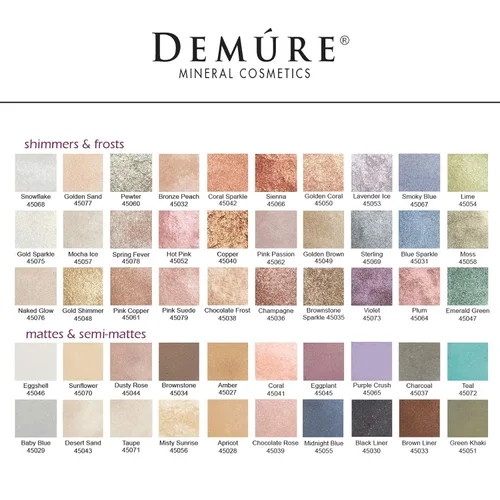 Vista 6 de Demure Mineral Make Up Sombra de ojos (Blue Sparkle), sombra de ojos brillante, polvo suelto, sombra de ojos con purpurina, maquillaje de ojos