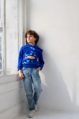 Vista 5 de PJ Masks Catboy Owlette Gekko SizeRangeDescription1 Sudadera con capucha de forro polar SizeDescription1