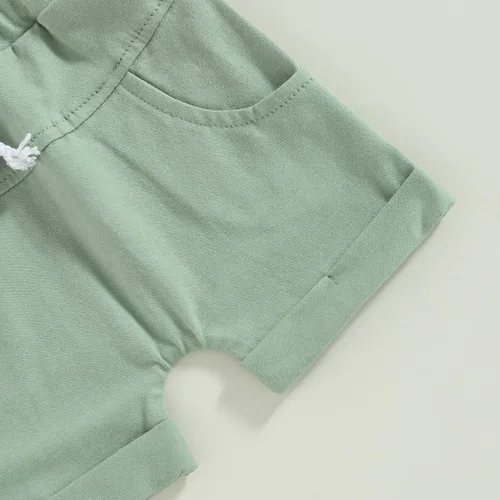 Vista 83 de Conjunto de camiseta de manga corta para bebé niño y niña, camiseta de manga corta, pantalones cortos casuales, ropa para recién nacidos, 6, 12, 18