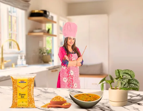 Vista 5 de Rani Chana Dal (garbanzos desi divididos sin piel) 14 oz (400 g) ~ Todo natural Apto para gluten Sin OMG Kosher Vegano Origen indio