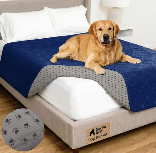 Vista 20 de GORILLA GRIP® Manta impermeable para perro, funda de sofá a prueba de fugas para perros, parte trasera de agarre de silicona, protege el sofá