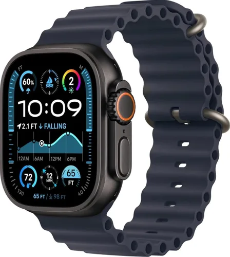 Vista 8 de Apple Watch Ultra 2 [GPS + Celular 49mm] - Caja de titanio negro con correa negra Trail Loop, S/M (Renovado)